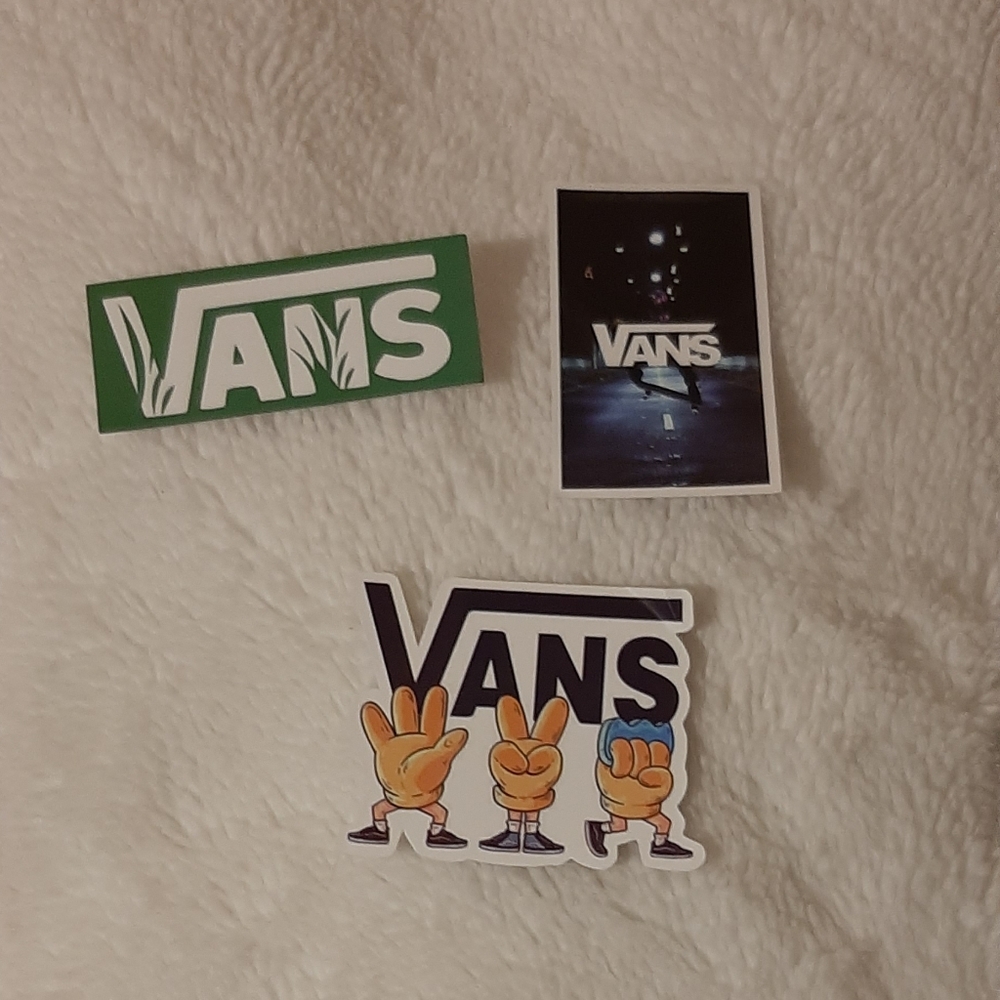 3 pack of vans stickers